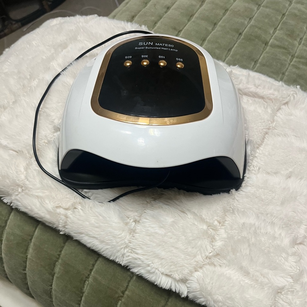 Amazon SUN MAT650 Nail Dryer - White and Gold